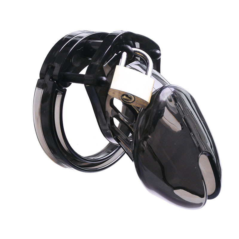 Subscriber Exclusive — Locking Male Chastity Device Cock Cage Penis Belt Lock Five Testis Rings Chastity Cage Man Adult Supplies Sex Toys For Men By Rose Toy