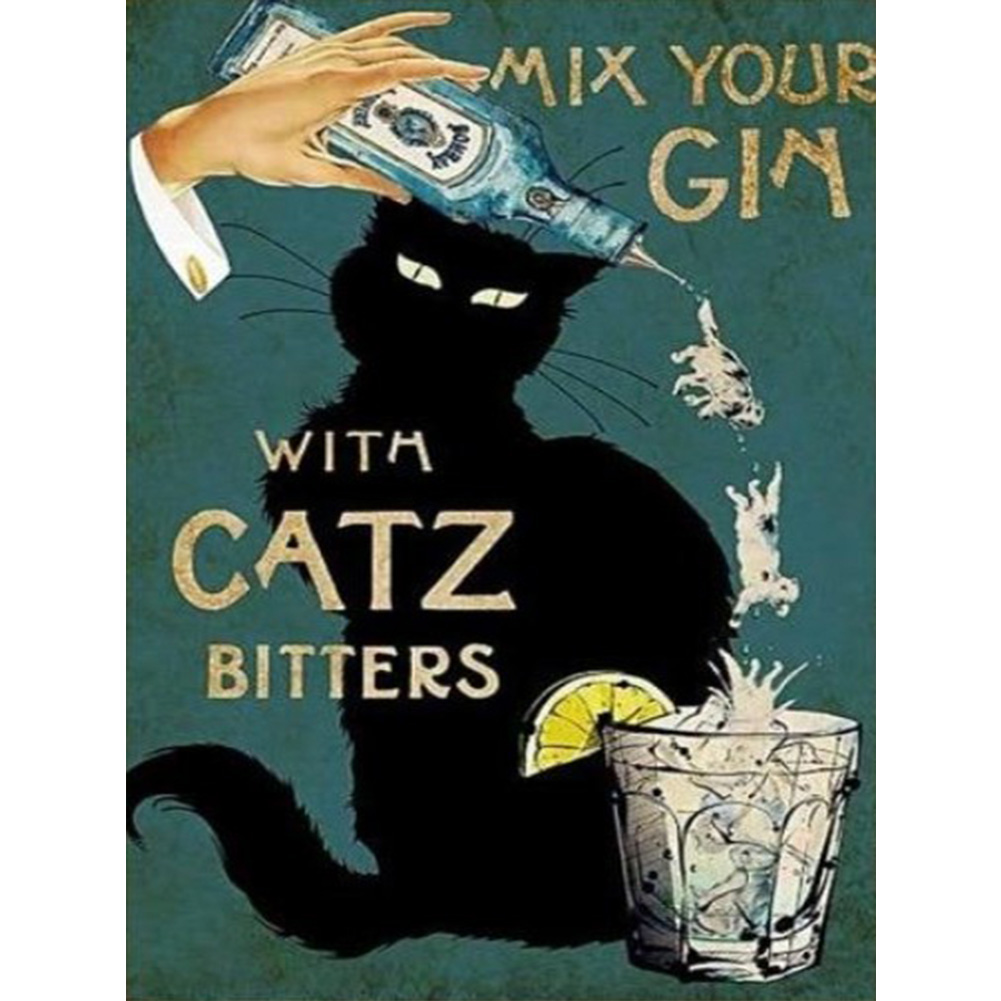 (Multi-Size) Retro Black Cat Poster - Round/Square Drill Diamond Painting, Square diamond 30*40cm, 501 Original
(Multi-Size) Retro Black Cat Poster - Round/Square Drill Diamond Painting, Square diamond 30*40cm, 501 Original