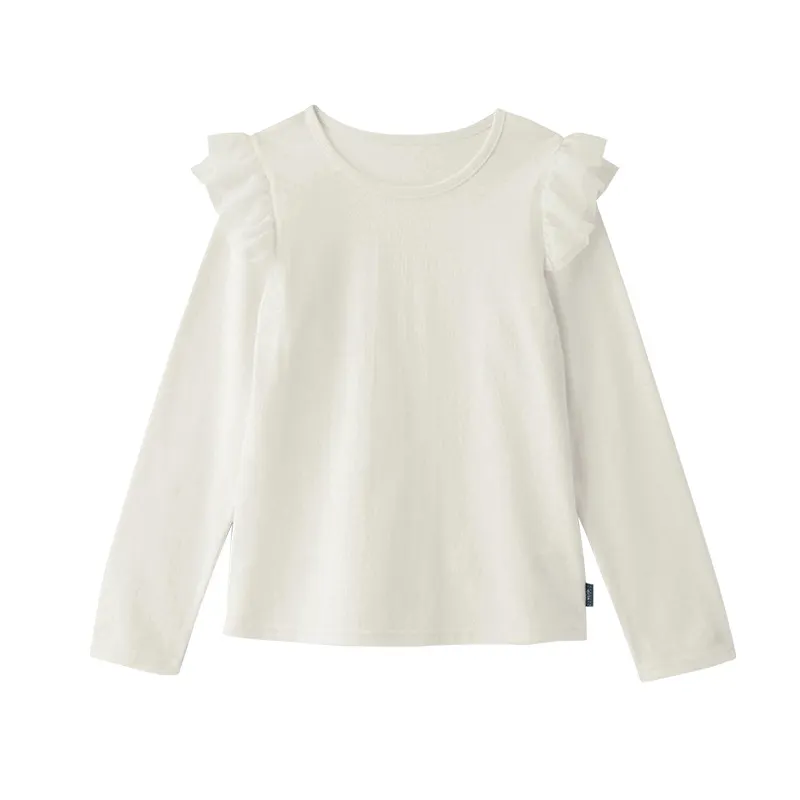 【18M-10Y】Girls' Simple Fashion Long Sleeve T-Shirt