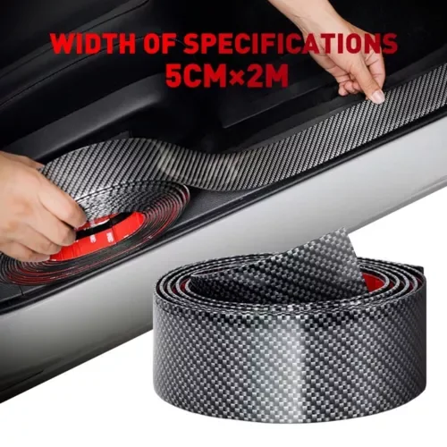 Dronehint Carbon Fiber Car Vinyl Sill Door Scuff Plate Sticker Protector Accessories Parts (For: BYD) Parts