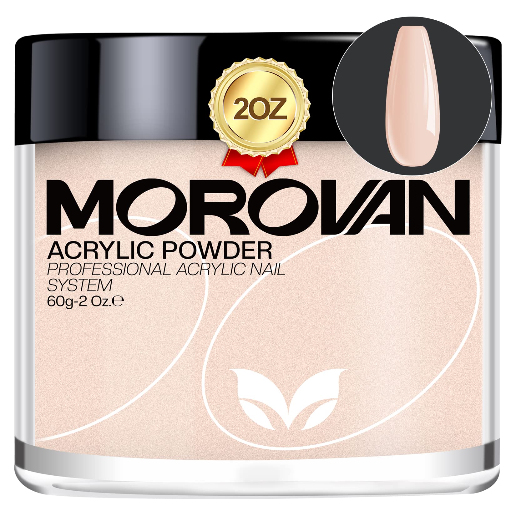 Morovan Black Acrylic Powder for Nails - 2oz Professional Acrylic Nail  Powder Polymer Black Nail Powders for Acrylic Nail Extension Carving