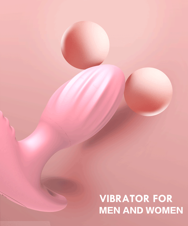 Anal Vibrators Wireless Remote Control Dildo Butt Plug For Adults - Rose Toy