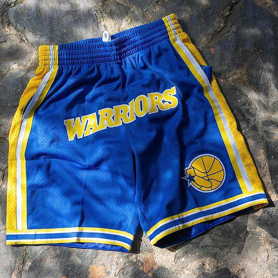Blue fashion casual warriors print Basketball Shorts