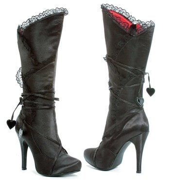 Satin High Heel Adult Boots - Life is Beautiful for You - SheChoic