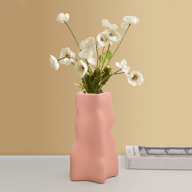 Modern Minimalist Irregular Art Ceramic Vase | AvasHome