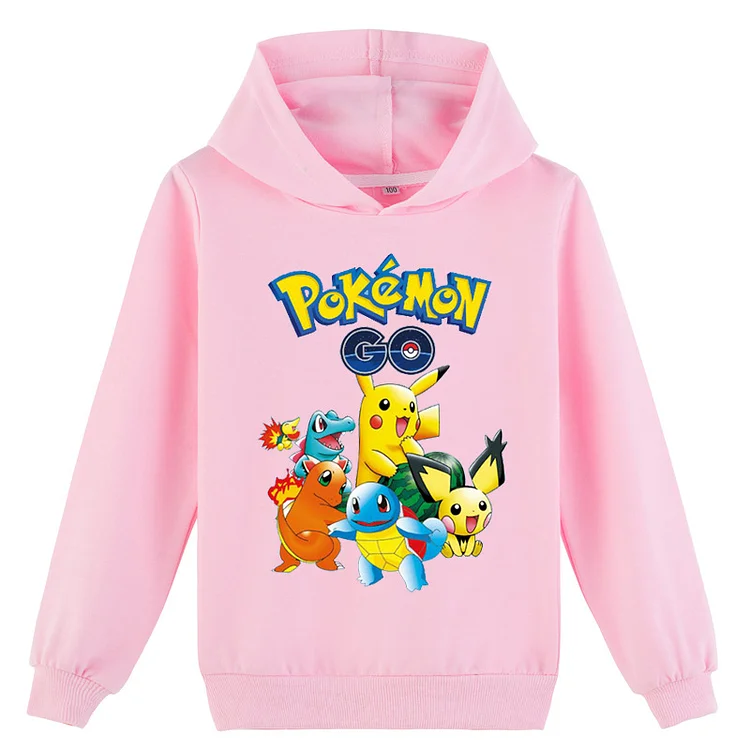Mayoulove Pokémon Long Sleeve Hoodie - Catch 'Em All in Style With Our Comfortable and Trendy Hoodie! Perfect for Kids and Pokemon Fans Alike!-Mayoulove