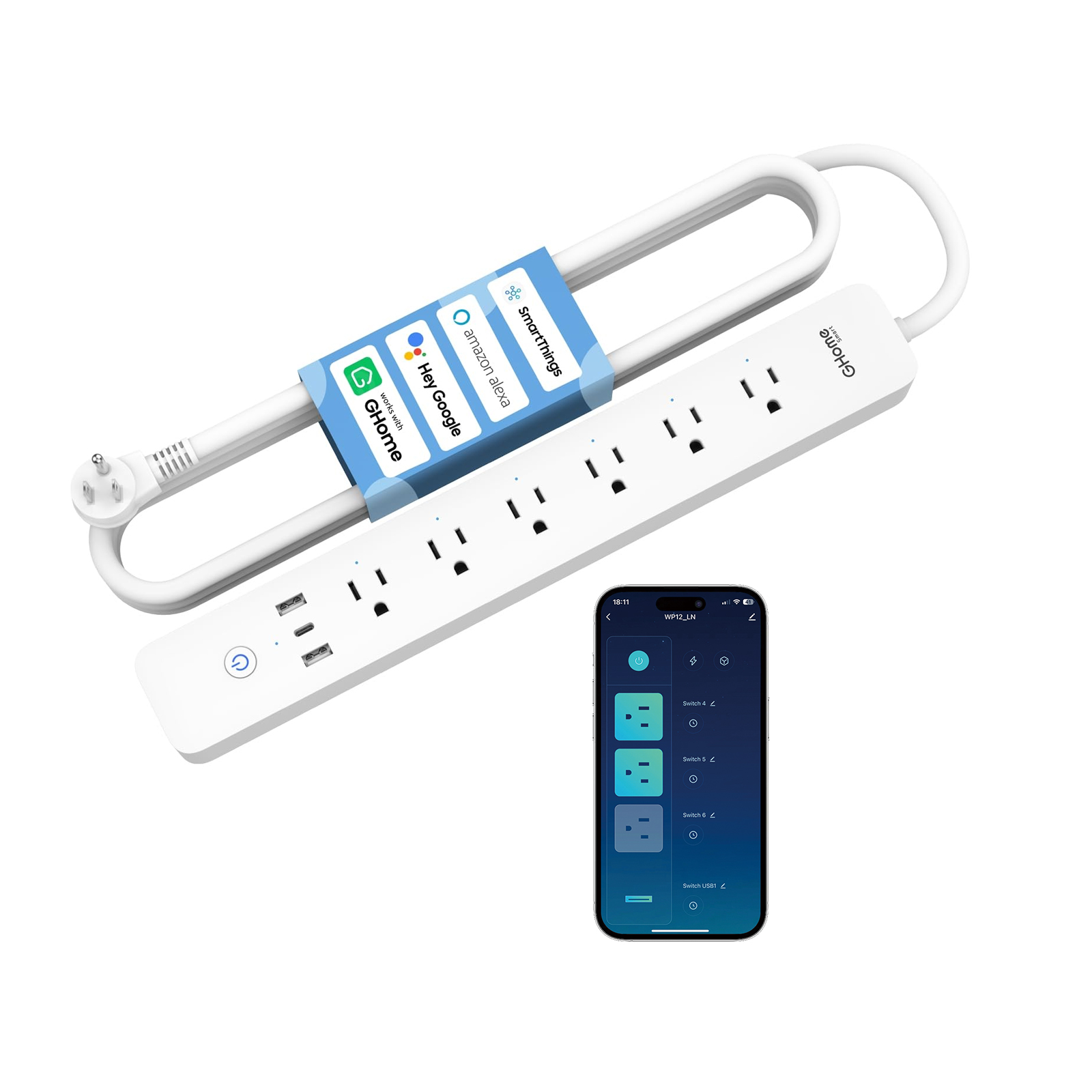 Test NOUS Smart Power Strip A5 : une multiprise WiFi qui vous donne la consommation électrique – Les Alexiens