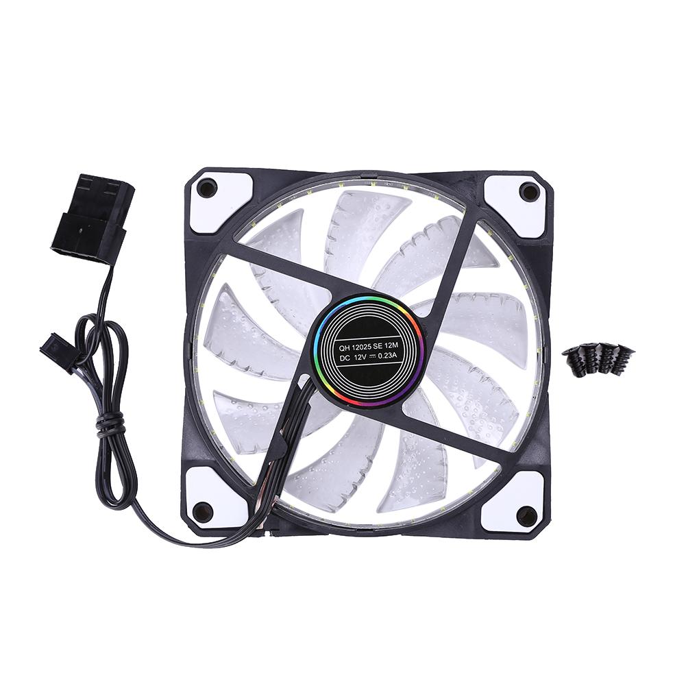 PC Computer 33 LED Lights 120mm Silent Computer Case Heatsink Cooler Fan, White, 501 Original
PC Computer 33 LED Lights 120mm Silent Computer Case Heatsink Cooler Fan, White, 501 Original