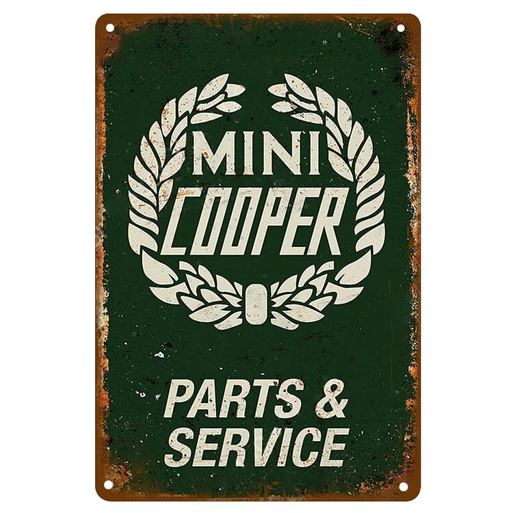 Mini Cooper Parts & Service - Vintage Tin Signs/Wooden Signs - 20*30cm/30*40cm
