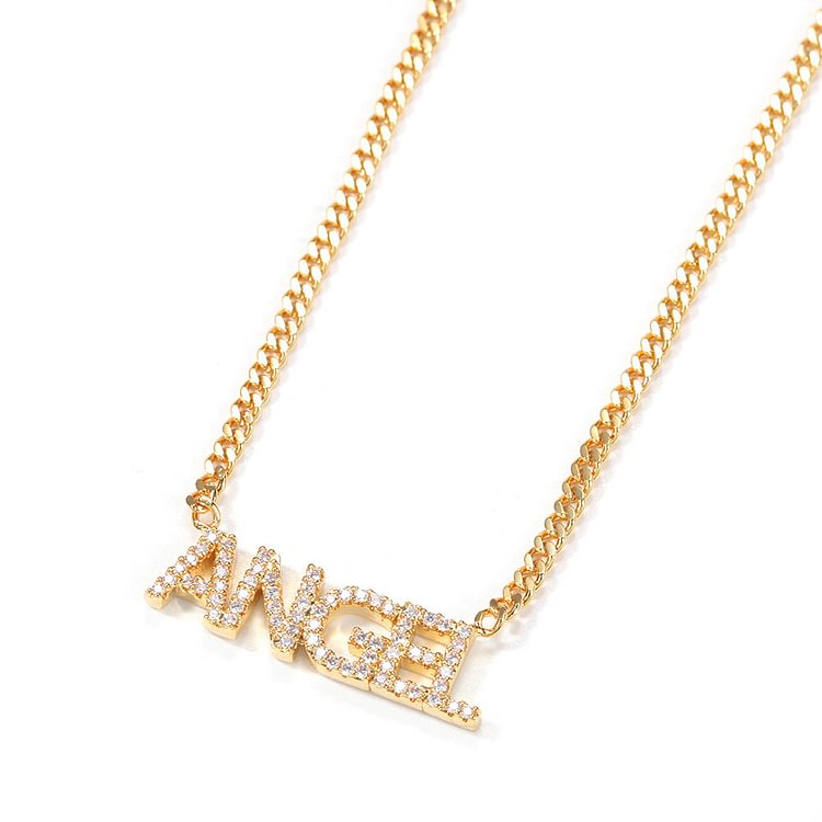 Hip-Hop Personality Diy Mini Letter Necklace