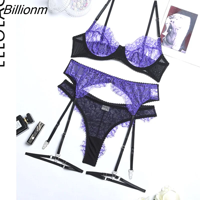 Billionm Pornographic Lingerie Lace Patchwork Sensual Exotic Sets