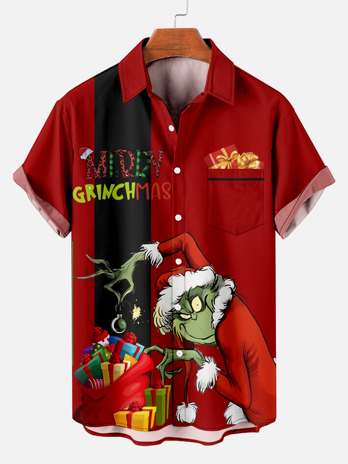 Men's Classic Christmas Short Sleeve Shirt