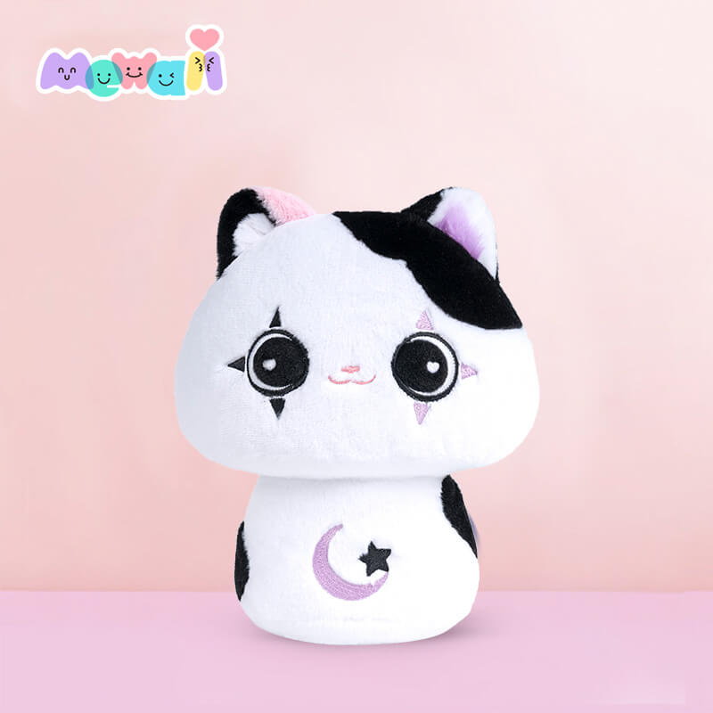 Mewaii 14” Mushroom Plush, Cute Pink Cat Plush Pillow Soft Plushies Squishy  Pillow, Cat Stuffed Animals Plush Toys Home Decoration Gift for Girls Boys