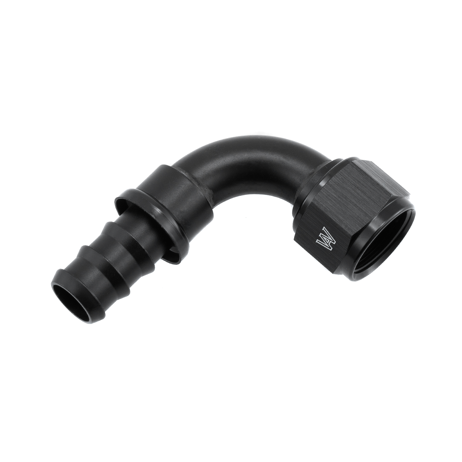 XP Acing #6 90° Push-On Hose End, Black 239006BB | Vivid Acing