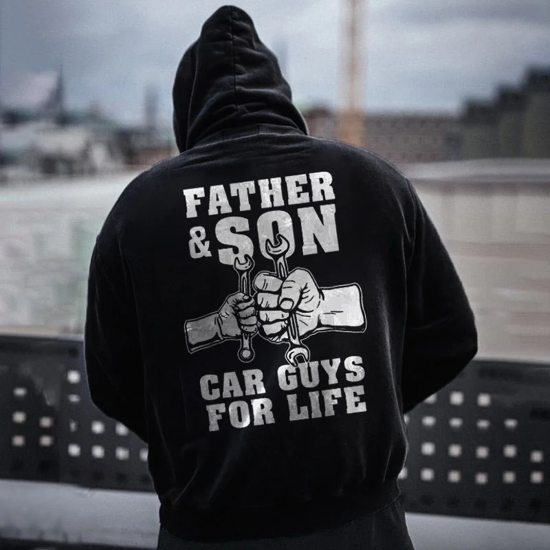 Father & Son Car Guys For Life Hoodie - Devcarry