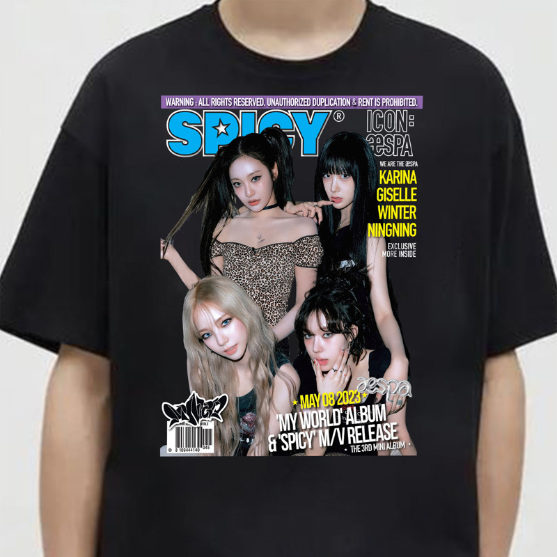 aespa Album MY WORLD Spicy T-shirt