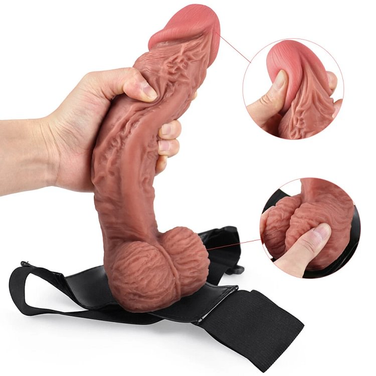 pornhint Pornhint Strap On Harness with Big Cock 10 Inch Dong Dildo King Penis Huge Dicks Sex Toy Toy