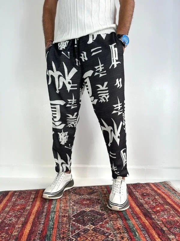 Printed Casual Men's Pants