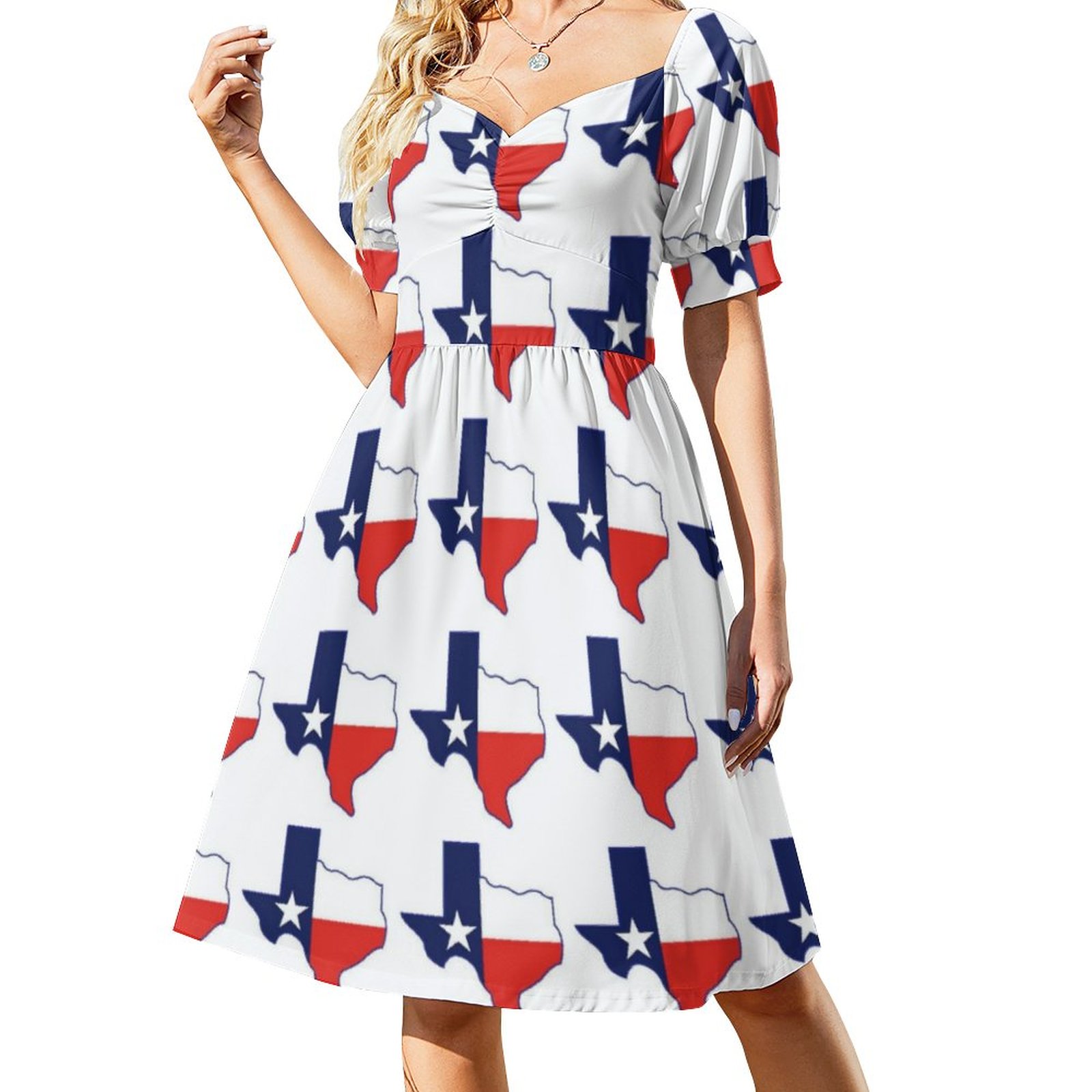 white christmas dresses Texas A&M Stewart Simmons Puff Sleeve Dress in Maroon, Size Medium, Cotton from Aggieland Outfitters
