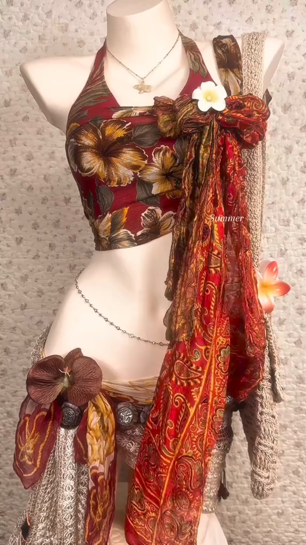 Boho Beach Bikini Set