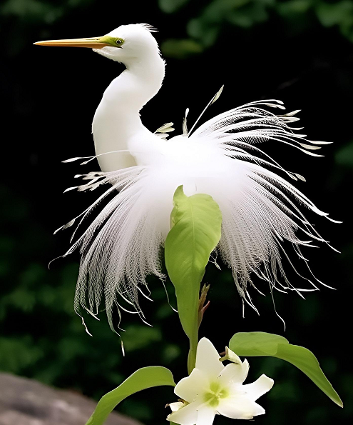 Egret Orchid Flower-Purity And Elegance-Flower Seeds