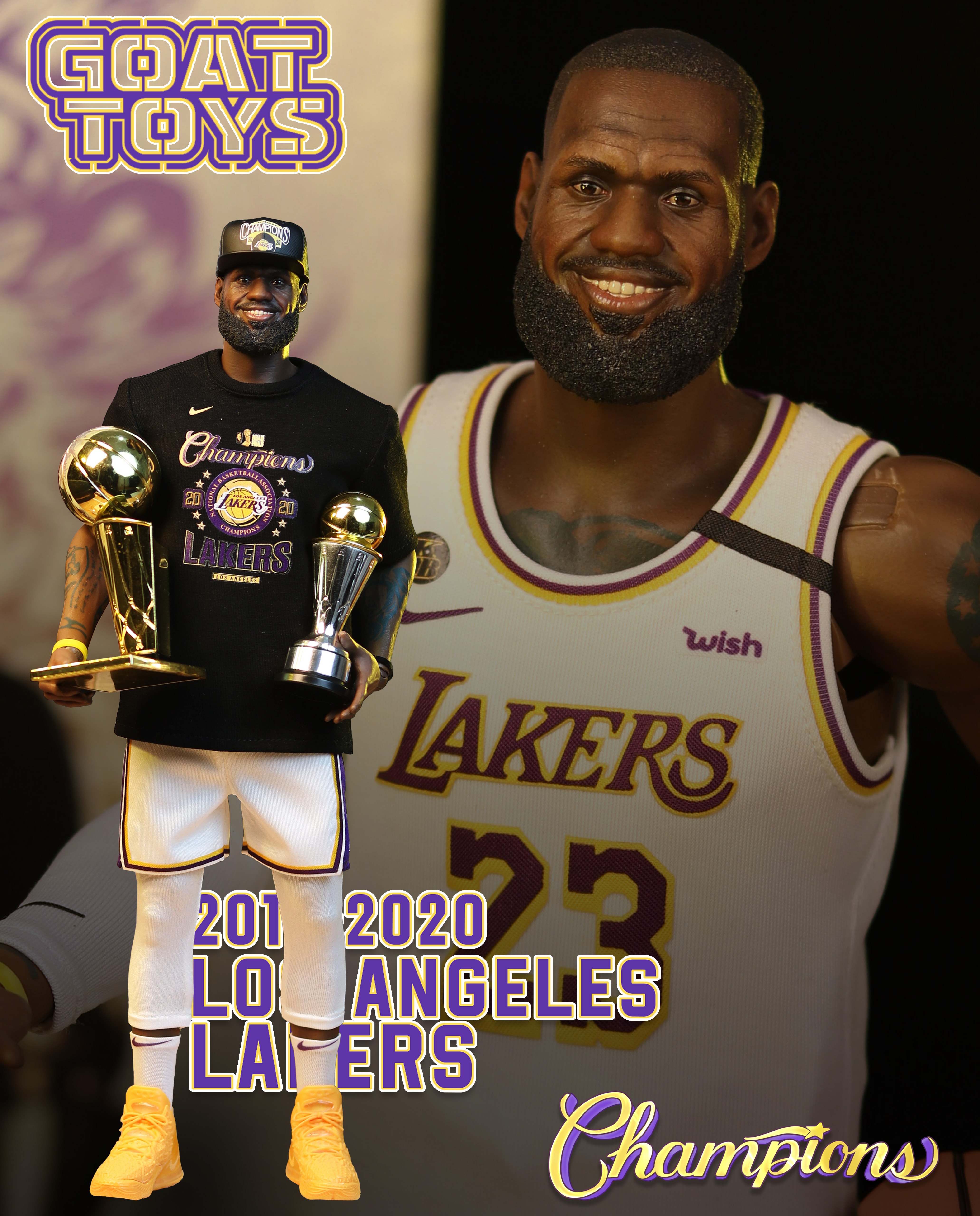 PRE-ORDER Goat Toys - NBA - LeBron James Champion Set 1/6 Action