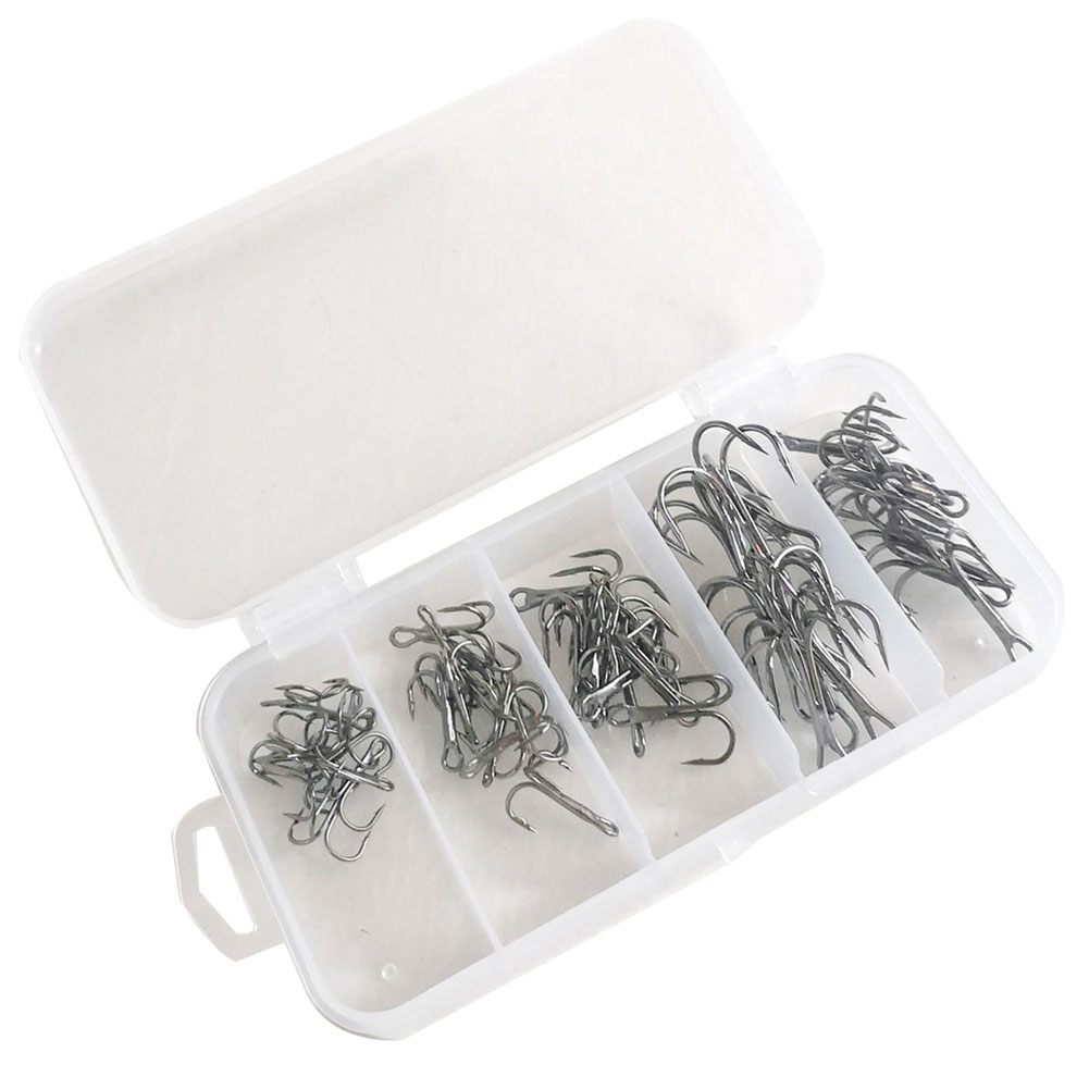 50pcs High Carbon Steel Barbed 3-Claw Fishing Hook Set Lure Triple Fishhook, 501 Original
50pcs High Carbon Steel Barbed 3-Claw Fishing Hook Set Lure Triple Fishhook, 501 Original