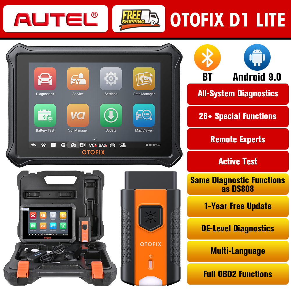  OTOFIX D1 Lite Bidirectional Scan Tool with 2-Year Updates,  2024 Newest All System Automotive Diagnostic Scanner, 38+ Reset Services,  Key Programming, Active Test, CANFD&DOIP, Auto VIN : Automotive