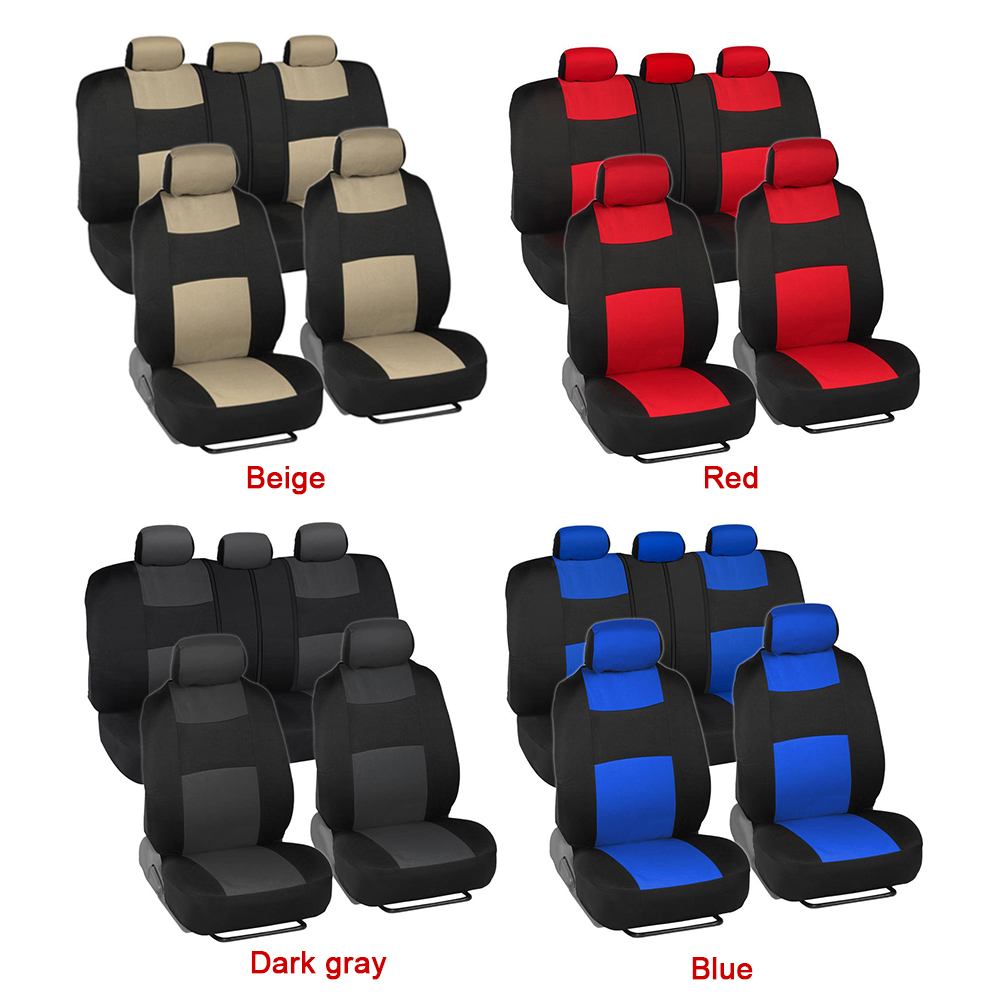 9pcs Universal Car Seat Protection Cover Vehicle Van Front/Rear Protector, Red, 501 Original
9pcs Universal Car Seat Protection Cover Vehicle Van Front/Rear Protector, Red, 501 Original