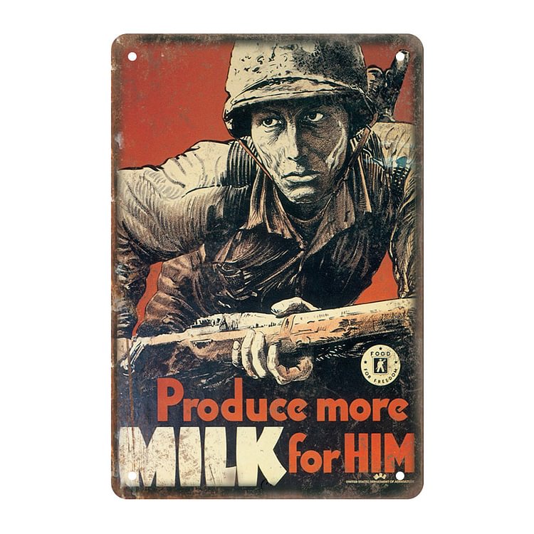 Product More Milk War - Vintage Tin Signs/Wooden Signs - 20*30cm/30*40cm