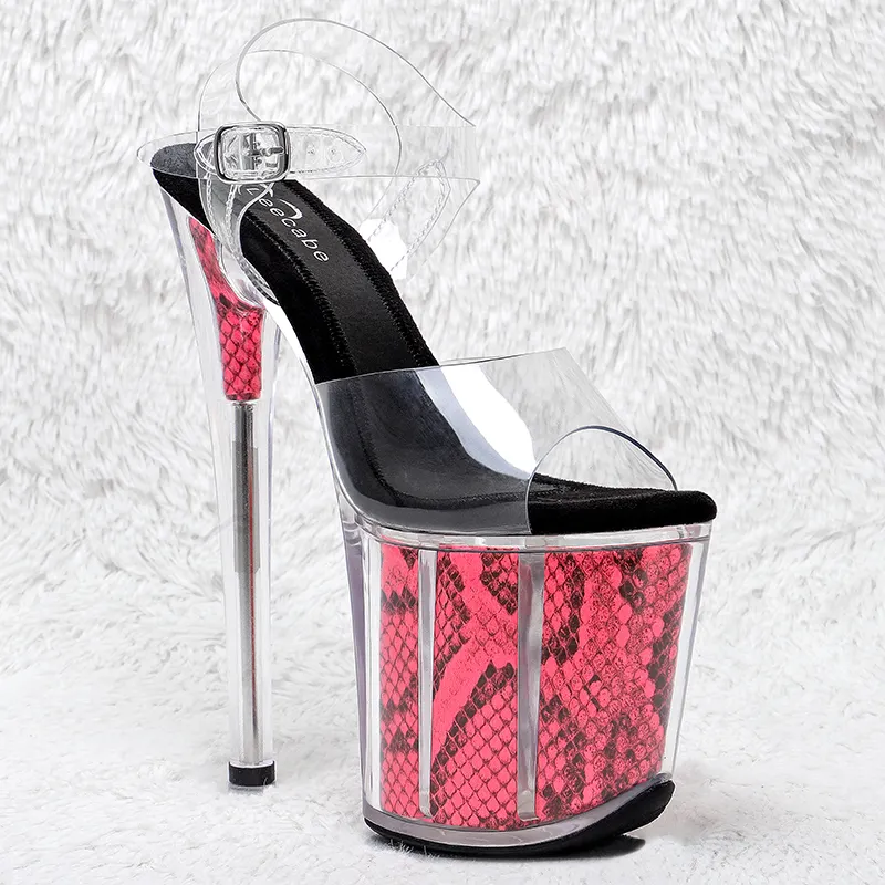 VCshoes 8Inch/20cm PVC Upper Platform Sandals Party High Heels Shoes Pole Dancing Shoes 1L