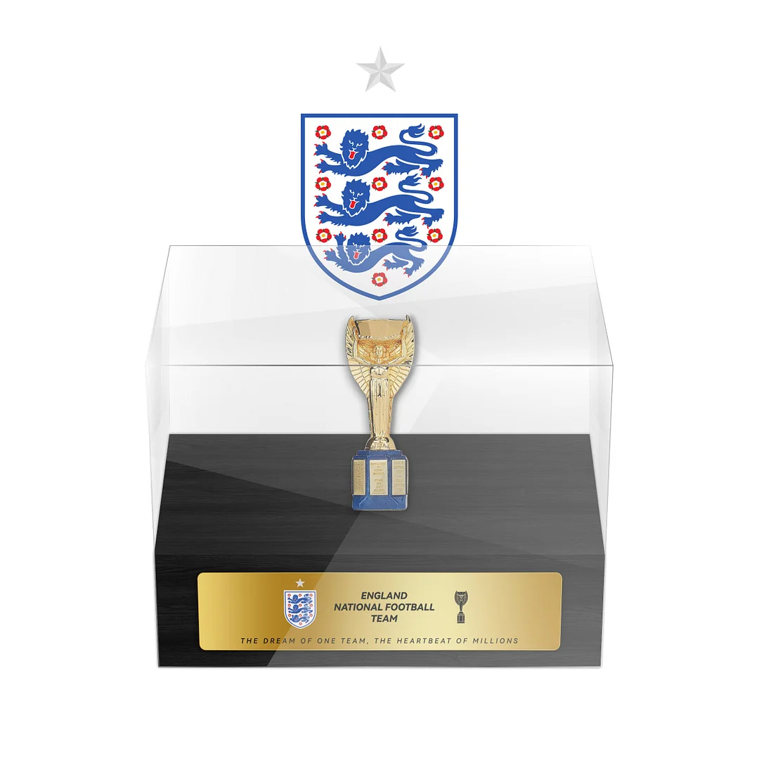 England National Football Team Football Trophy Dispaly Case