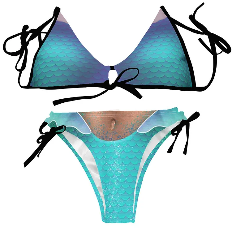 The Little Mermaid 2023 Ariel Cosplay Costume Blue Swimsuit Outfits Halloween Carnival Suit