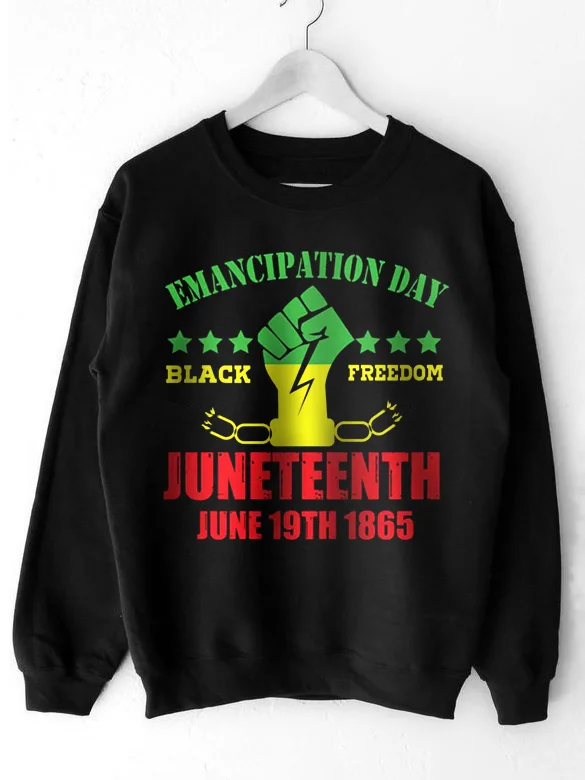 Men's Emancipation Day Black Freedom Juneteenth June 19th 1865 Sweatshirt