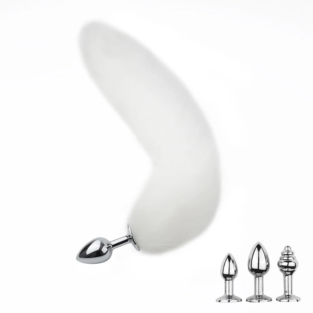 Fox Tail Detachable Metal Anal Plug Backyard - Rose Toy