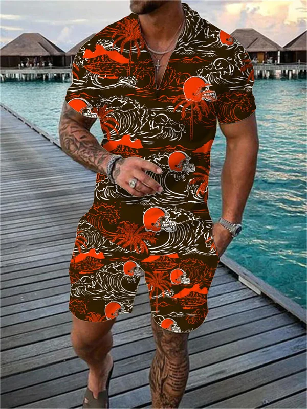 Cleveland Browns
Limited Edition Polo Shirt And Shorts Two-Piece Suits