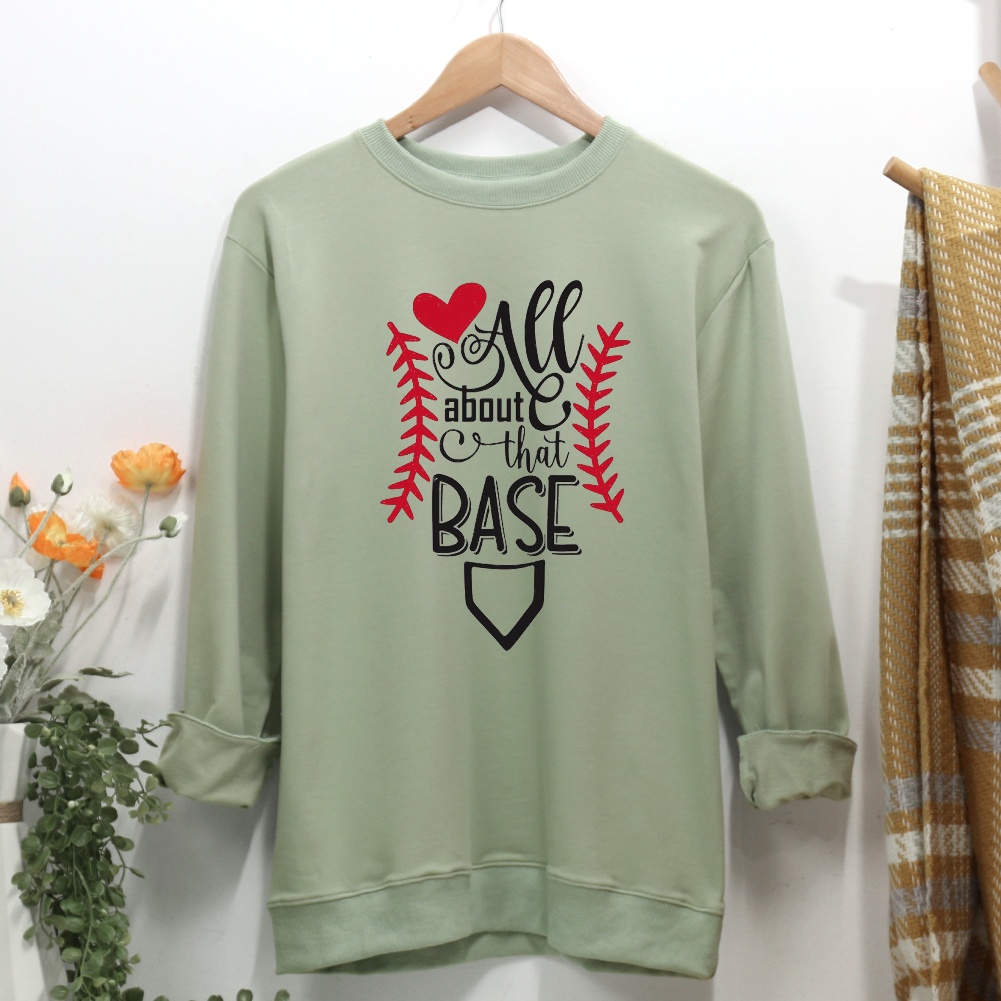 Baseball Season Women Casual Sweatshirt-Guru-buzz