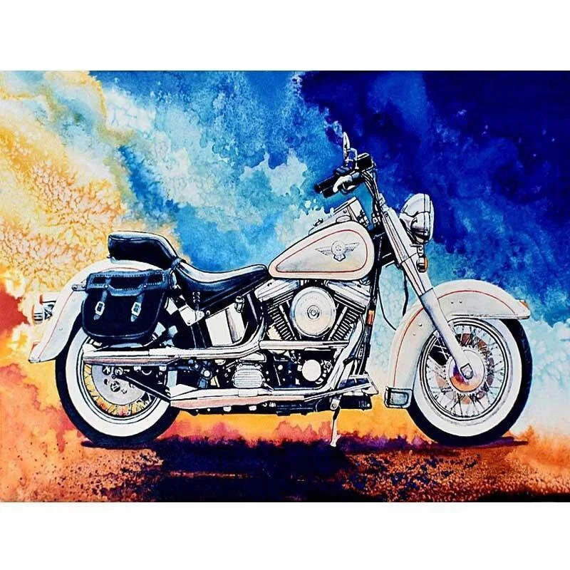 Paint By Numbers Kits UK Motorcycle SQ4252