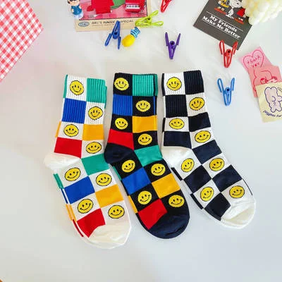 3 pairs of smiley socks set