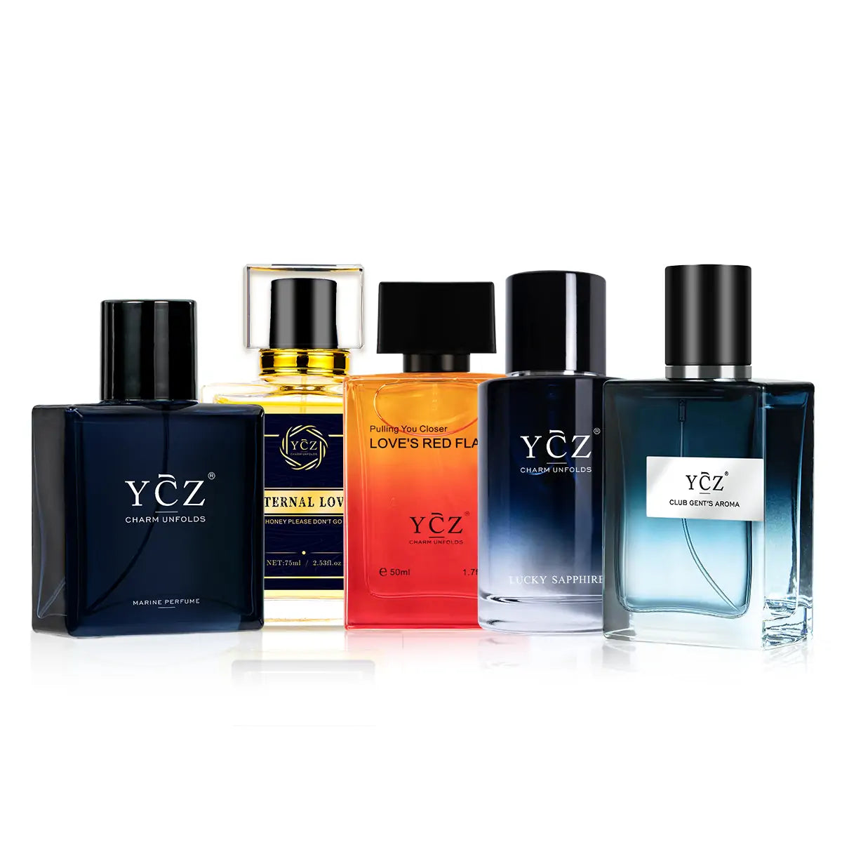 YCZ Men's 5-Bottle Scent Wardrobe