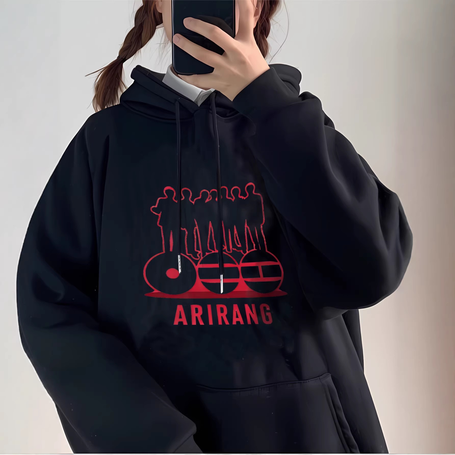 Official BTS Arirang Members Silhouette Hoodie - OT7 Edition