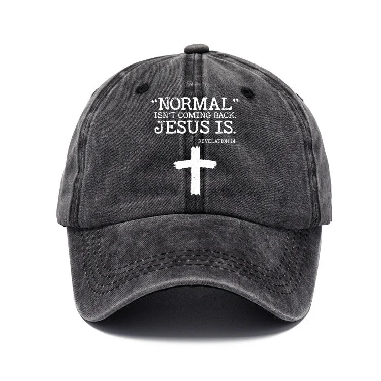 Normal Isn't Coming Back But Jesus Is Revelation 14 Sun Hat socialshop