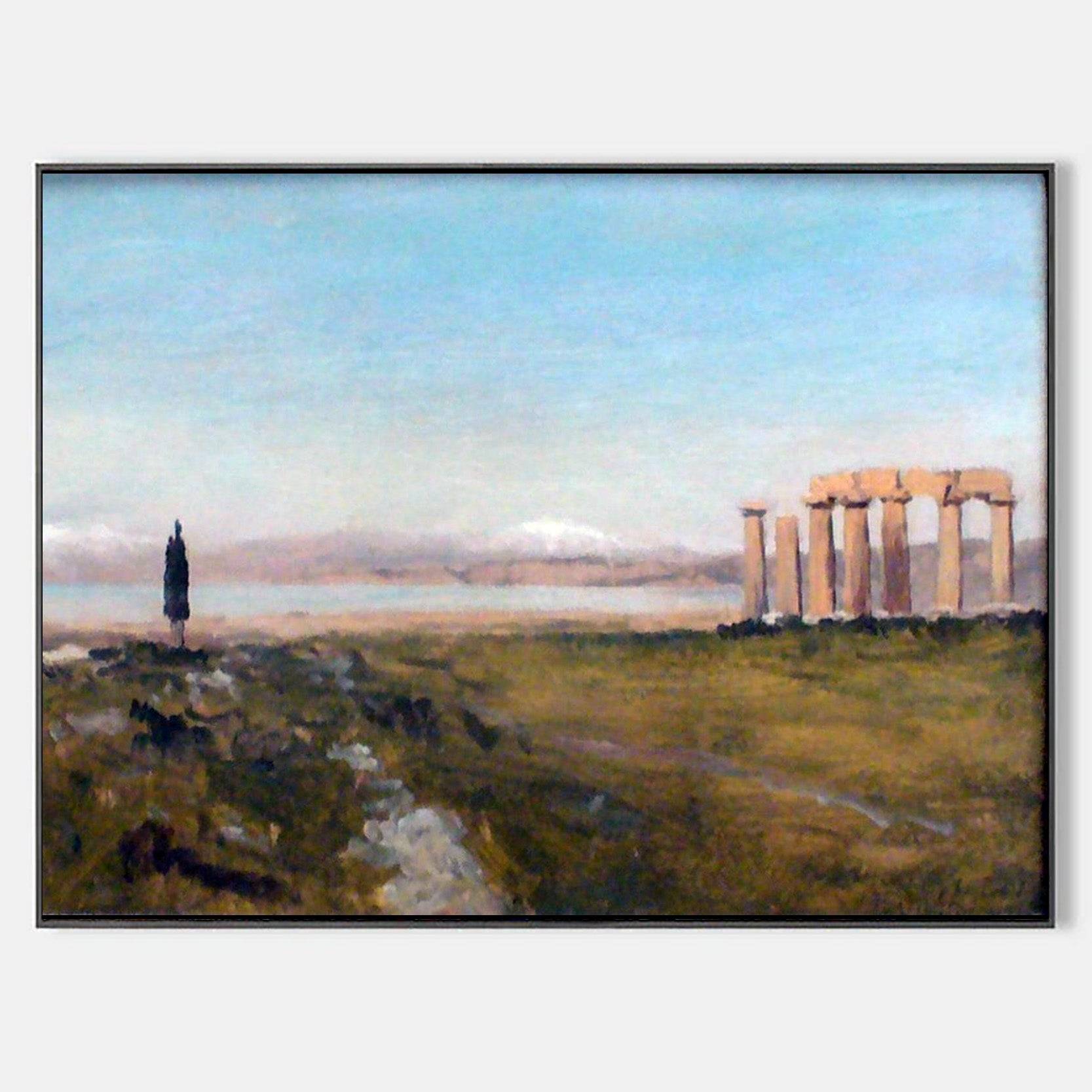 Arabelart Corinth by Lockwood de Forest. Vintage nature and landscape painting. Vintage artwork of landscape AR950