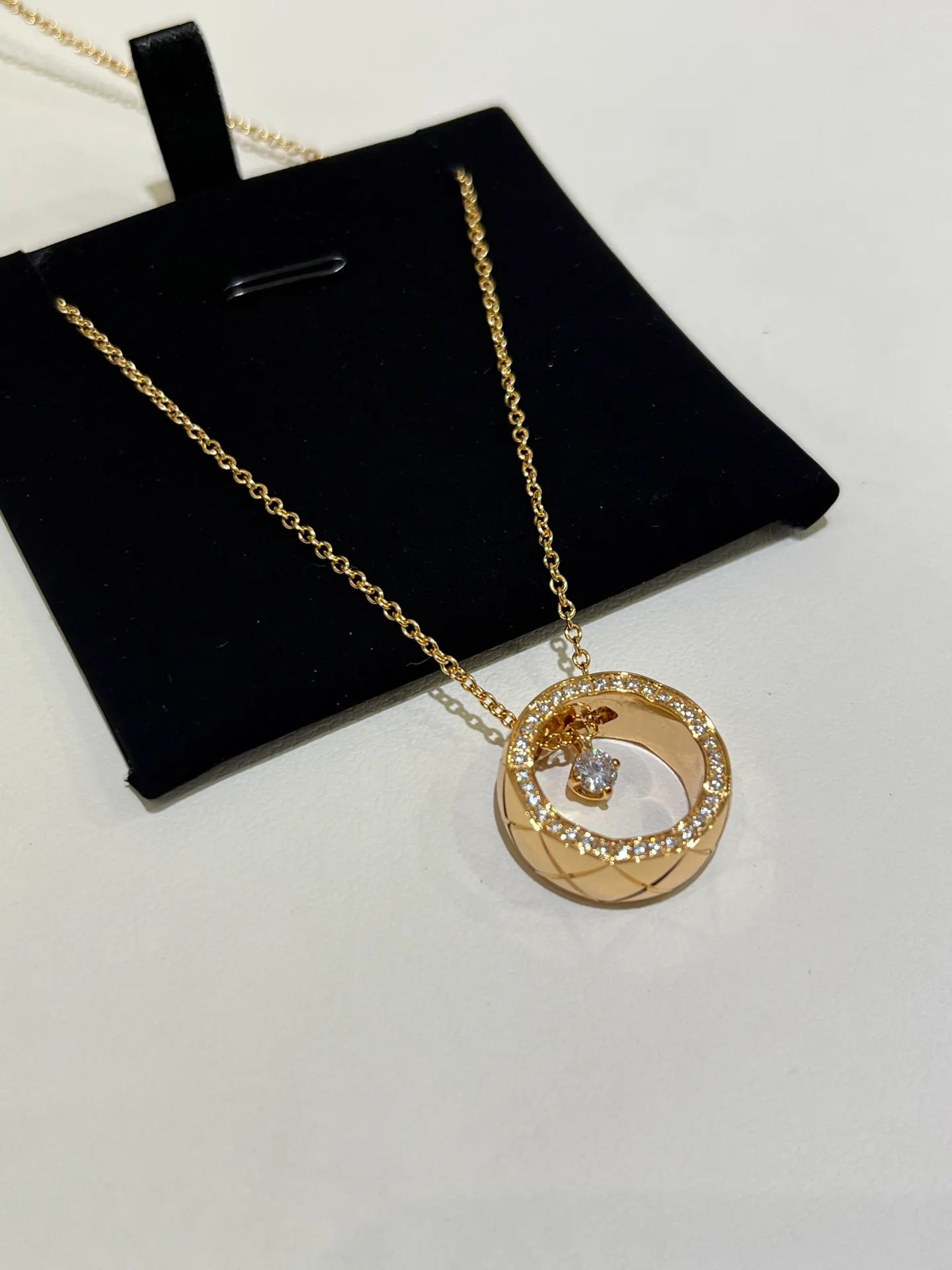 Chanel Coco Collier Necklace in Yellow Gold Color