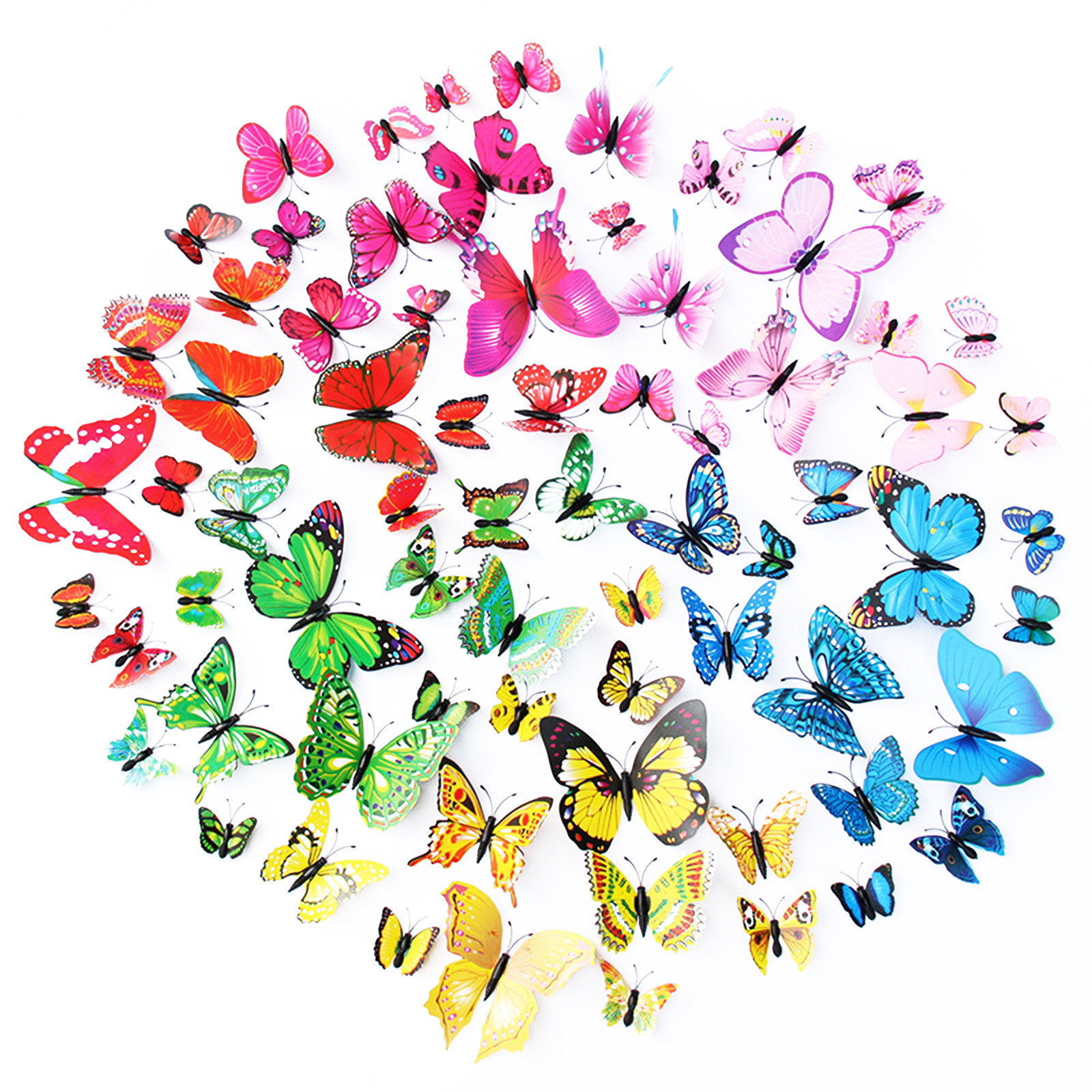 100 Pieces Butterfly Stakes, Colorful Garden Decor for Lawn Yard Flower Pot, 501 Original
100 Pieces Butterfly Stakes, Colorful Garden Decor for Lawn Yard Flower Pot, 501 Original