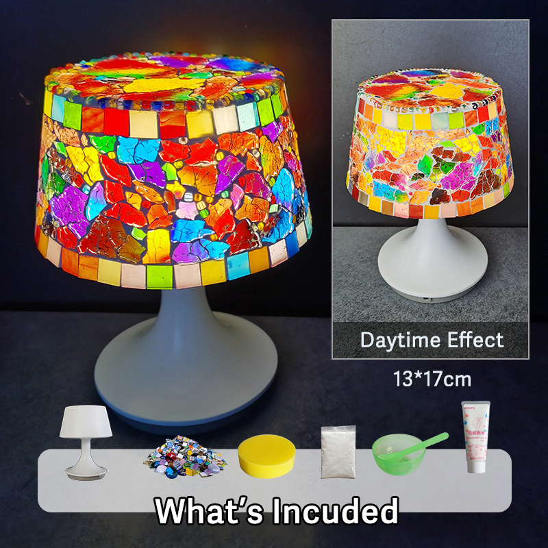 DIY Mosaic Night Light Kit Colorful B