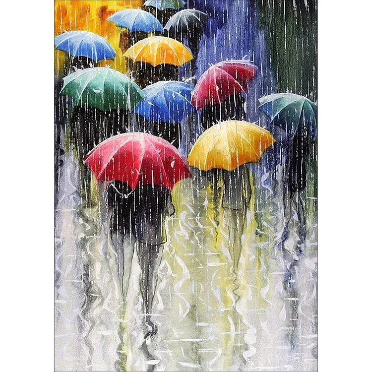 Heavy Rain Square Full Drill Diamond Painting 30X40CM(Canvas) gbfke