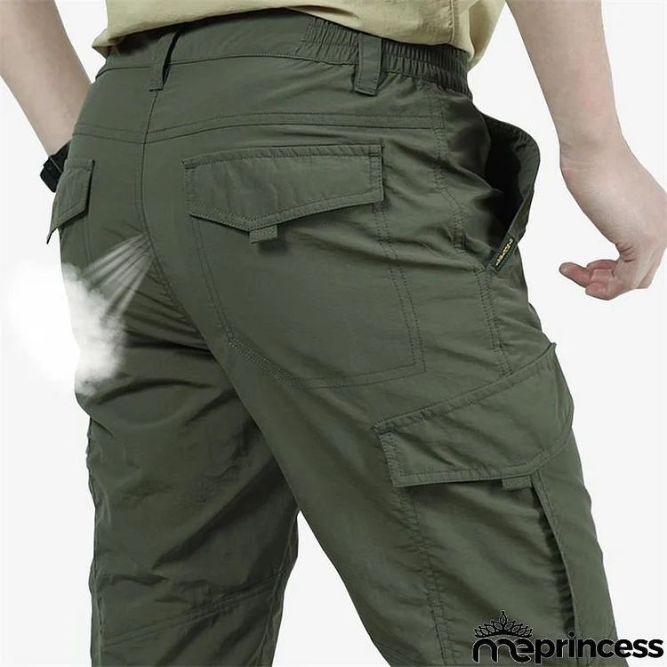 Men Lightweight Tactical Breathable Casual Army Military Long Trousers Male Waterproof Quick Dry Cargo Pants