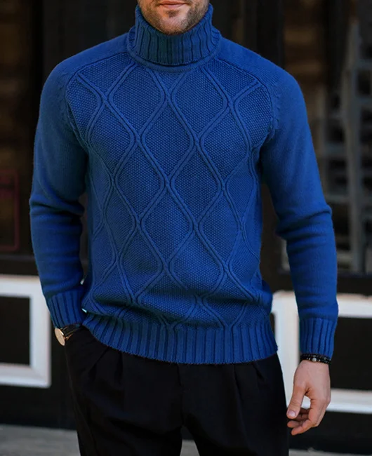 Daily High Neck Rib Kit Long Sleeve Sweater 