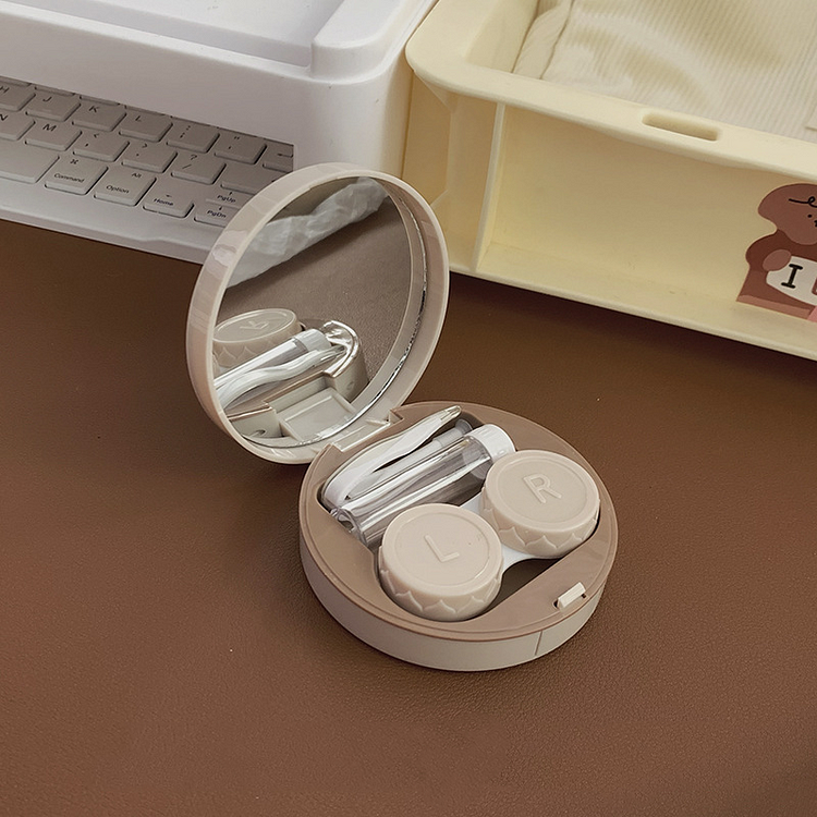 Aprileye simple solid color lens case